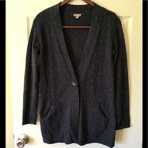 J Jill Speckled long Cardigan with Angora